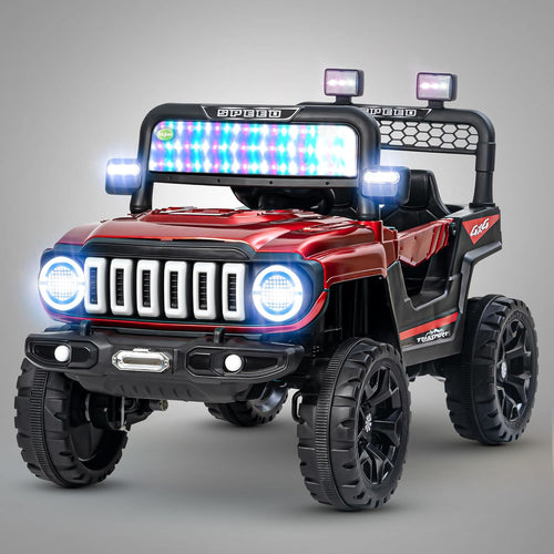 Red Kids Ride on Car for kids | Rechargeable jeep | Remote and self drive | Sams Toy World | Make in Amdavad Gujarat