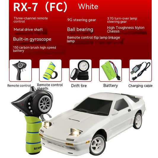 New remote control car Sam's World Ahmedabad in white with built-in gyroscope for ages 6 and up - Sam's Toy World