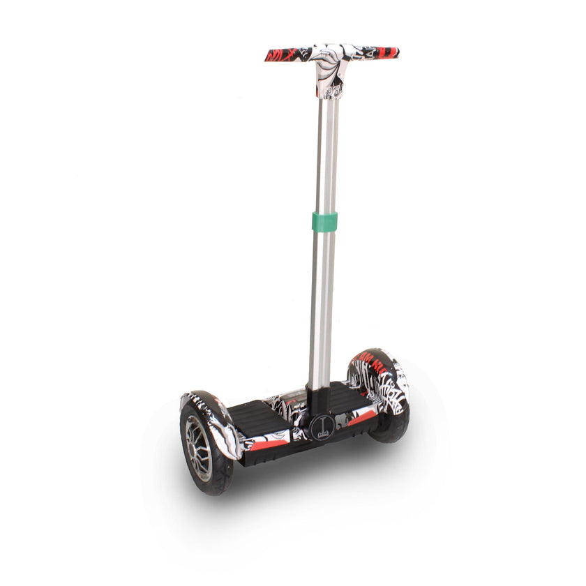 Samstoy segway hoverboard with handle near Ahmedabad Gujarat India in black white with red outdoor play equipment