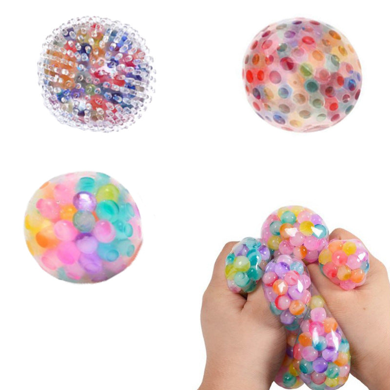 Colorful stress ball balls in various sizes and textures, perfect for relieving stress and boosting focus