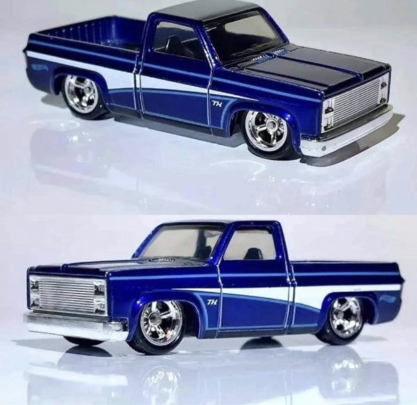 Then and Now Hot Wheels collection shop Ahmedabad online India featuring blue classic pickup toy truck models