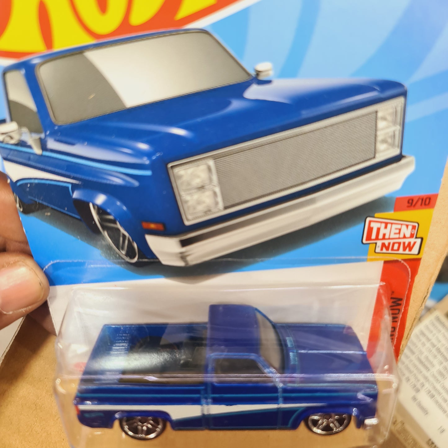 Then and Now Hot Wheels collection shop Ahmedabad online India blue toy pickup truck in packaging
