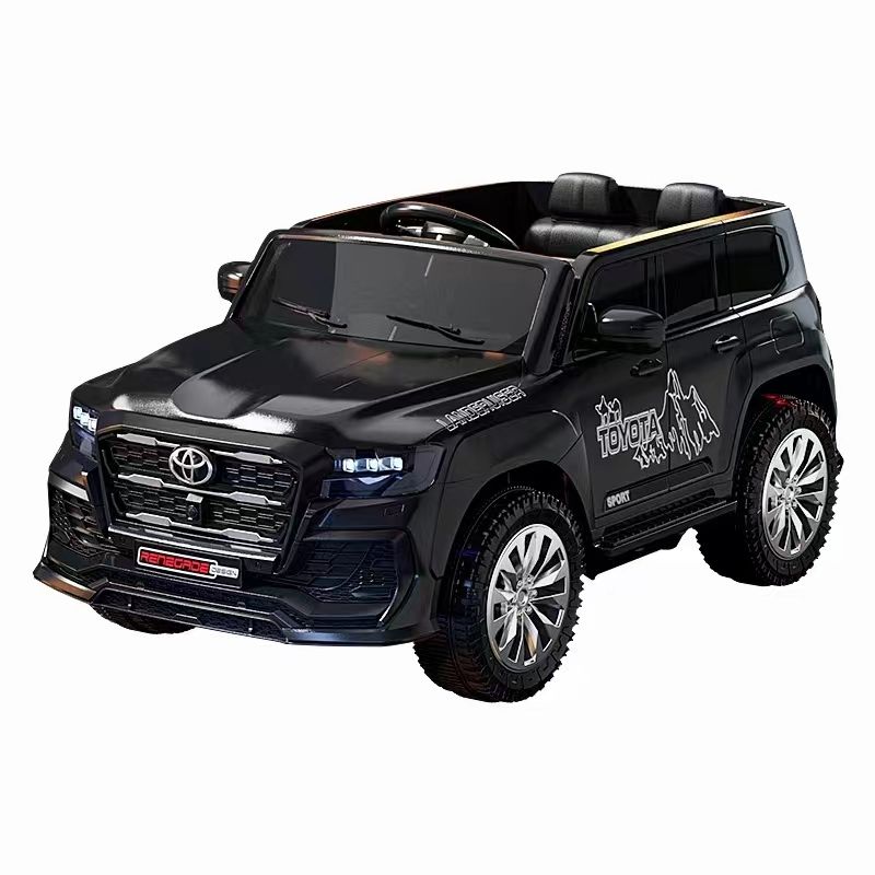 Black Toyota Land Cruiser ride on toy suv car in Ahmedabad Gujarat with realistic details and seating