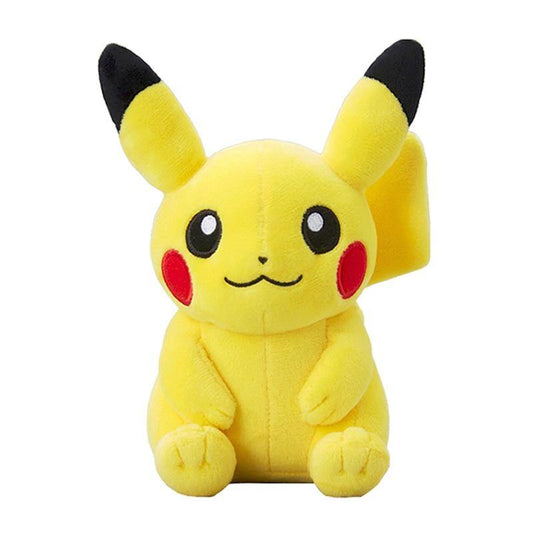 Pokemon Pikachu cartoon soft toy online India yellow plush sitting with red cheeks and black tipped ears for kids