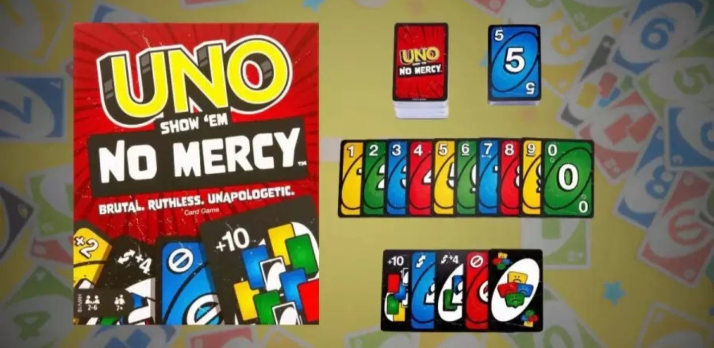 UNO Show 'EM No Mercy card game offer price in Ahmedabad including colorful cards and game box by samstoy.in