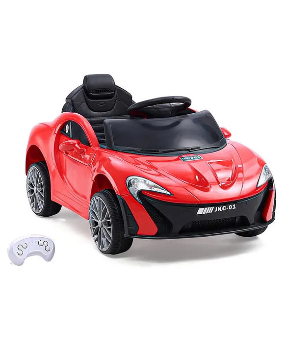 Red ride on car for toddlers 1 to 5 years below 5000 in Ahmedabad Gujarat with remote control and realistic design