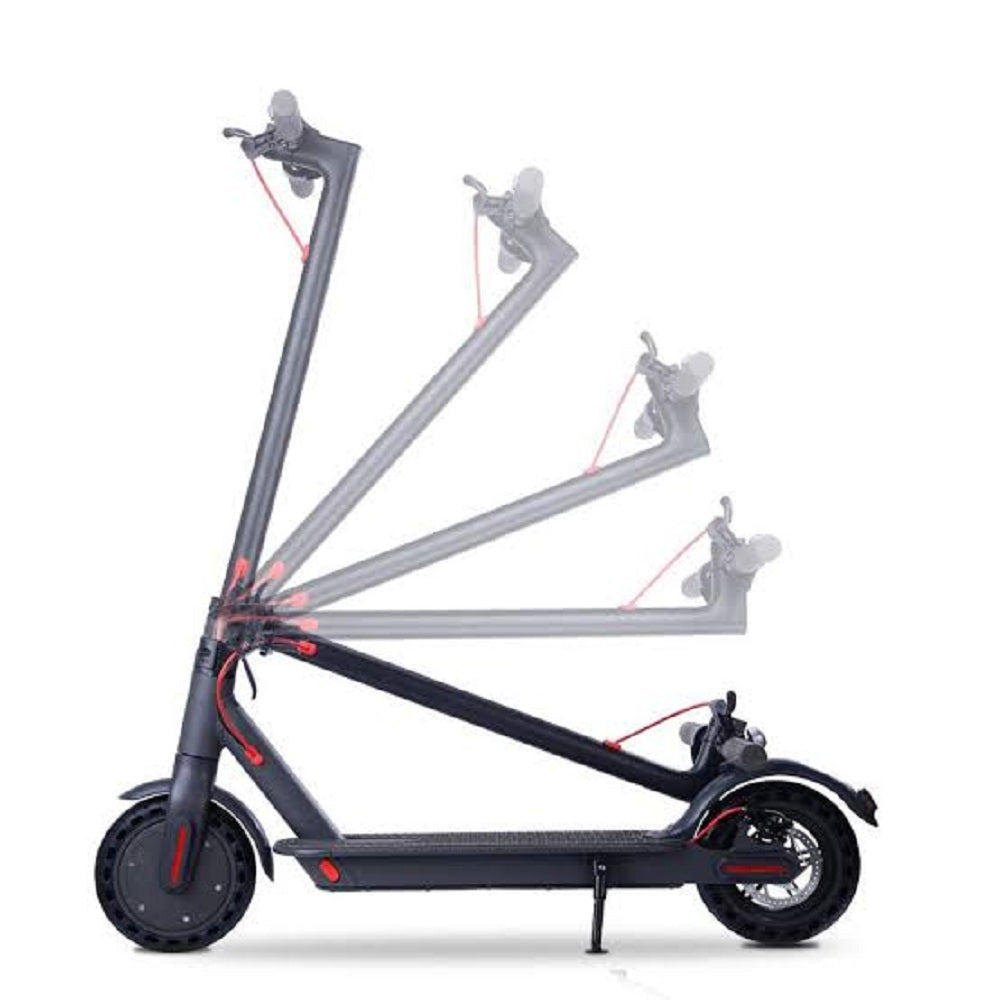 Foldable electric scooter for kids and all ages Ahmedabad Gujarat in black with adjustable handlebar positions