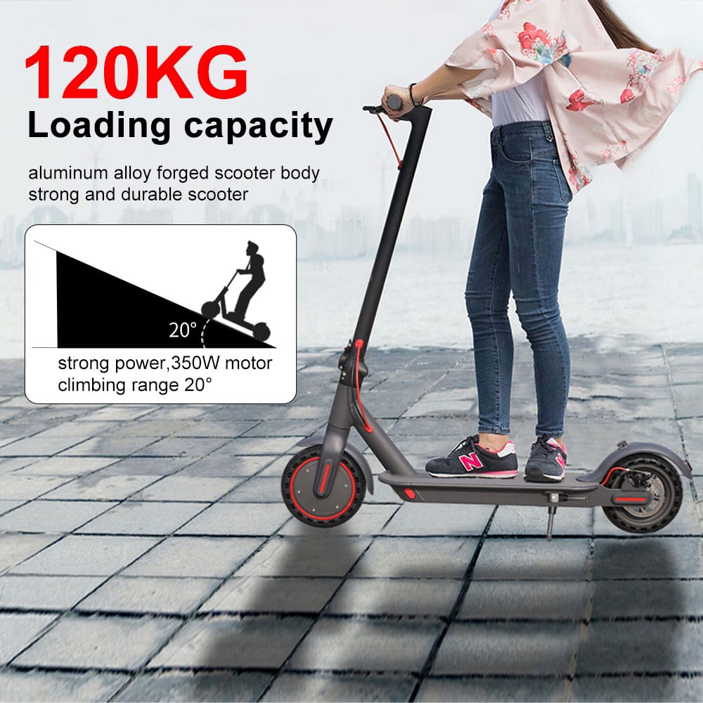 Foldable electric scooter for kids and all ages Ahmedabad Gujarat with 120kg capacity and 350W motor on city pavement