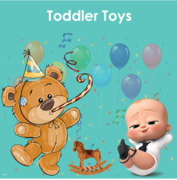 Buy affordable toddler toys Ahmedabad Gujarat India with teddy bear party toy and baby doll with balloons