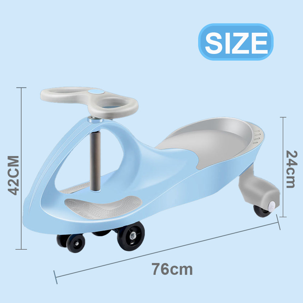 Swing Car Ride On Swivel Scooter Childrens Toy Kids Wiggle Gyro Twist & Go Gift