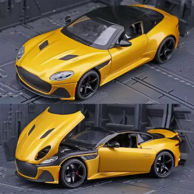 1:24 for Aston Martin GT Alloy Diecasts & Toy Vehicles Metal Toy Car Model Sound and Light Pull Back Collection Kids Toy 22CM