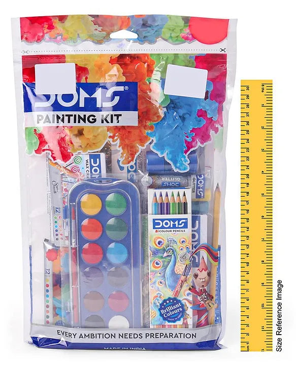 Doms Painting Kit | Perfect Value Pack | Kit For School Essentials | Gifting Range For Kids | 9-in-1 Creative Gift Items | mrp ₹:199 | Sam's Toy World Ahmedabad