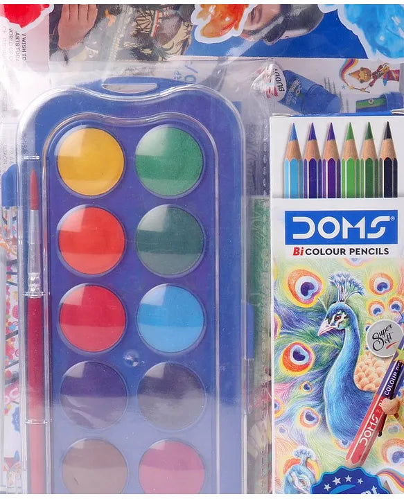 Doms Painting Kit | Perfect Value Pack | Kit For School Essentials | Gifting Range For Kids | 9-in-1 Creative Gift Items | mrp ₹:199 | Sam's Toy World Ahmedabad