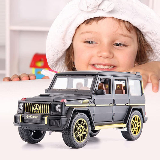 BIG SIZE MERCEDES BENZ G KLESSA G 63 1 24 DIECAST METAL PULLBACK TOY CAR WITH OPENABLE DOORS & LIGHT MUSIC BOYS CAR FOR KIDS BEST TOYS GIFTS TOYS FOR KIDS [SIZE 22CM ] Sam s world