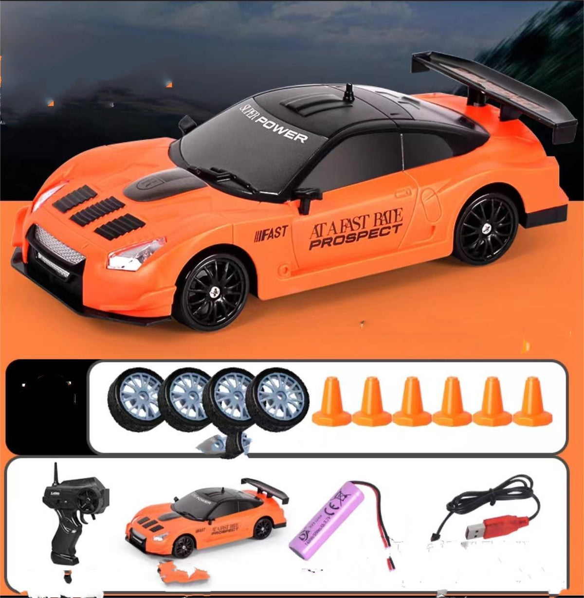 2.4G Drift Rc Car 4WD RC Drift Car Toy Remote Control GTR Model AE86 Vehicle Car RC Racing Car Toy For Children Gifts |Sam's Toy Ahmedabad