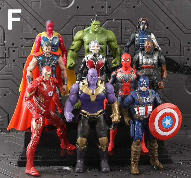 Buy 16cm Marvel Avengers Action Toy Figures Super Hero Model Doll Iron Man Spiderman Hulk Thor Thanos Children Toy Birthday Gift - sams toy world shops in Ahmedabad - call on 9664998614 - best kids stores in Gujarat - Near me - discounted prices