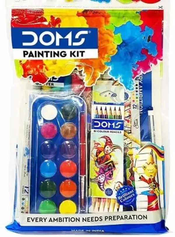 Doms Painting Kit | Perfect Value Pack | Kit For School Essentials | Gifting Range For Kids | 9-in-1 Creative Gift Items | mrp ₹:199 | Sam's Toy World Ahmedabad