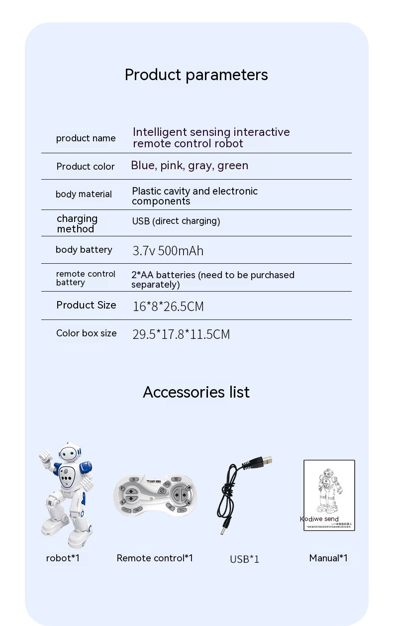 Intelligent Programming Remote Control Robot