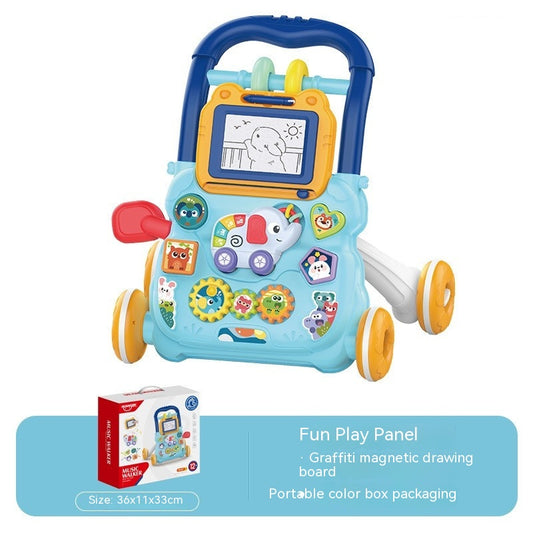 Baby Multi-functional Music Anti-flip Hand Push Walker Toy | Chalan Gadi by Sam’s Toy World Ahmedabad