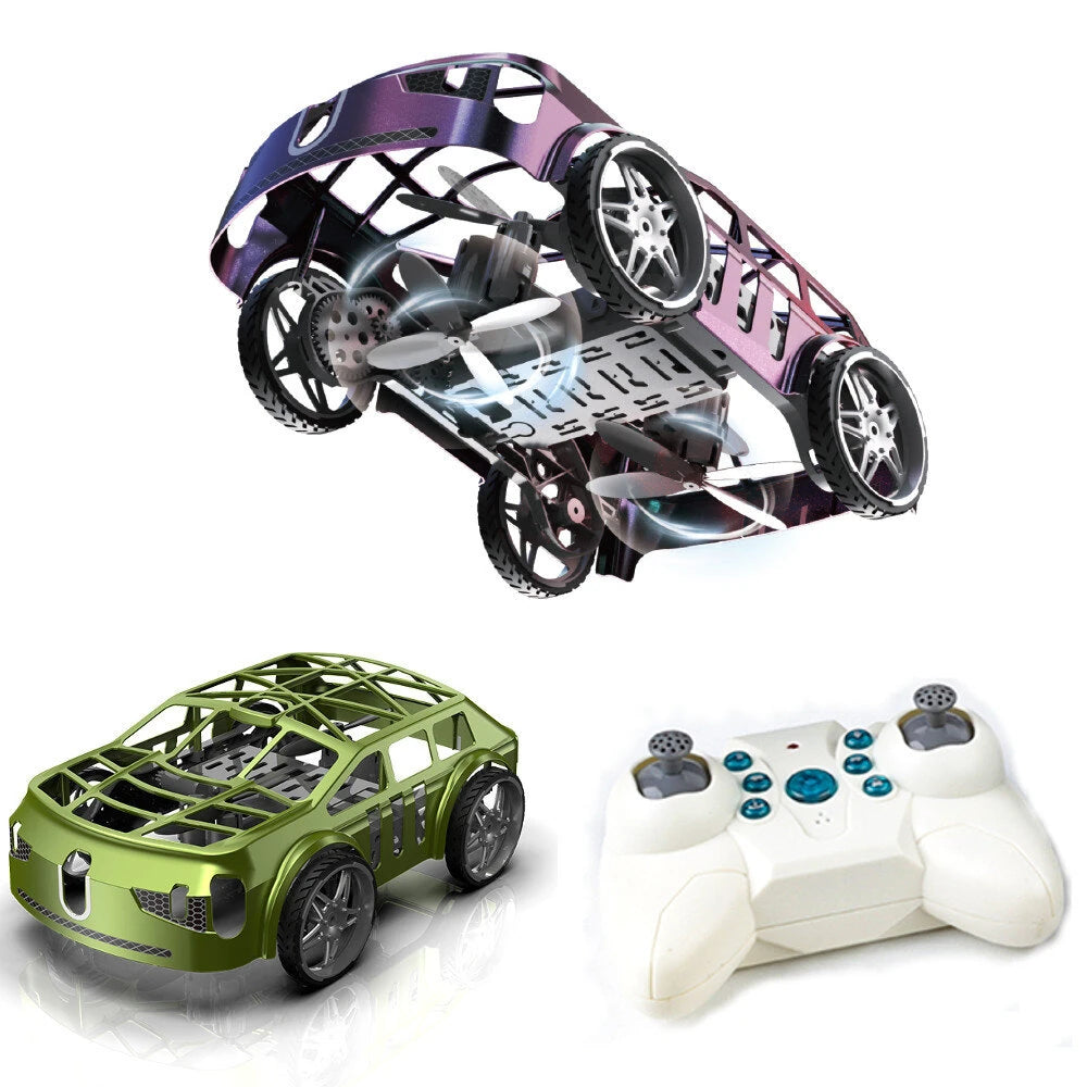 2 in 1 remote control flying drone car for kids in Ahmedabad featuring a unique design and controller