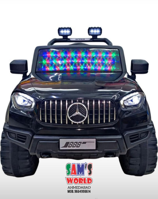 2024 Mercedes Kids ride on Jeep With Windshield 3D Light Battery Operated SUV 888 | Sams Toy samstoy.in Sams toy world Ahmedabad 