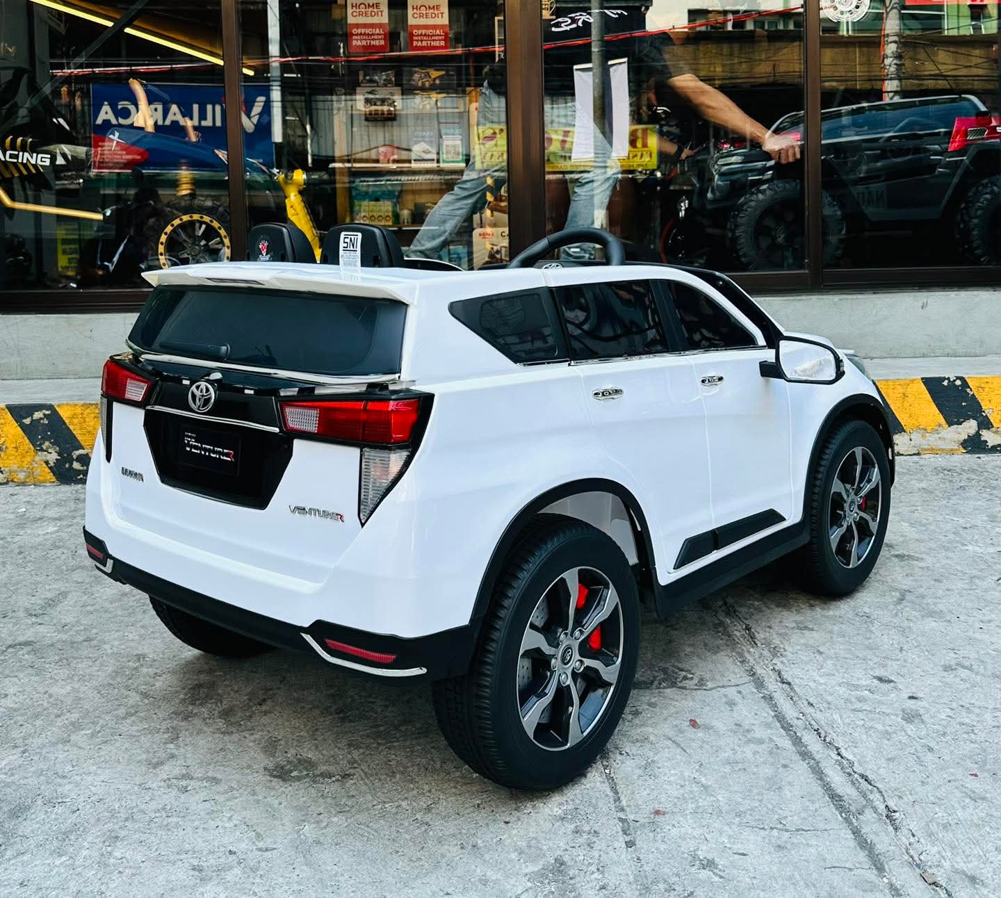 2026 Toyota Innova battery operated ride-on car in white with sporty design and large wheels