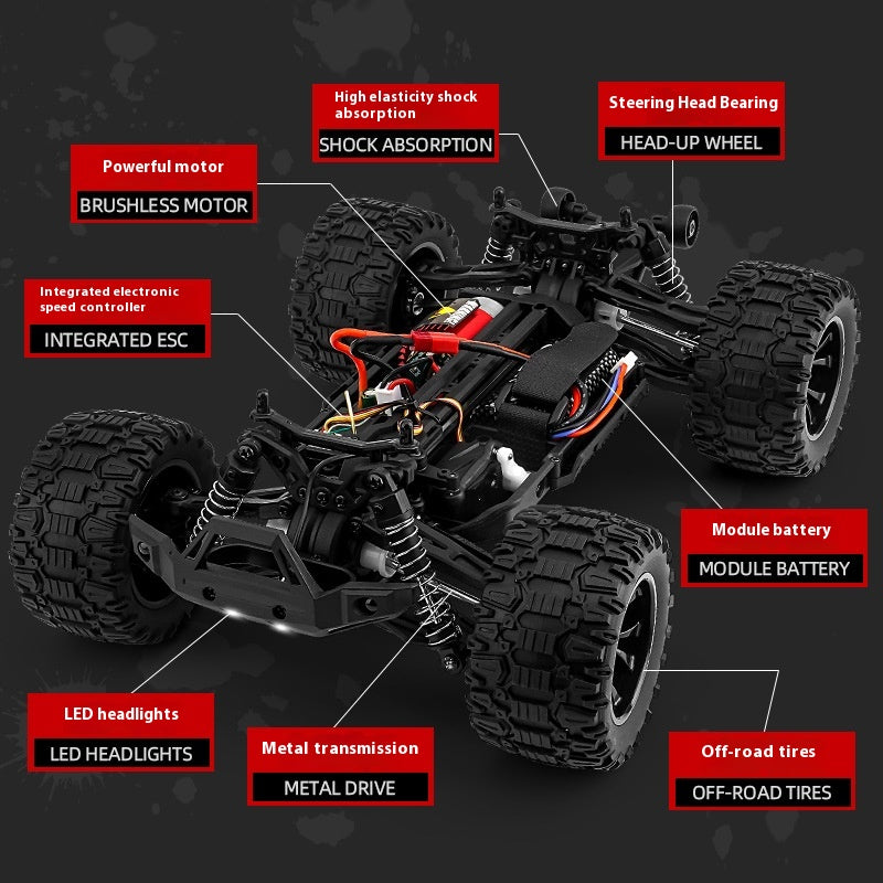 Four-wheel Drive Full-scale Remote Control High-speed Car Toy Big Foot Off-road Remote Control Car