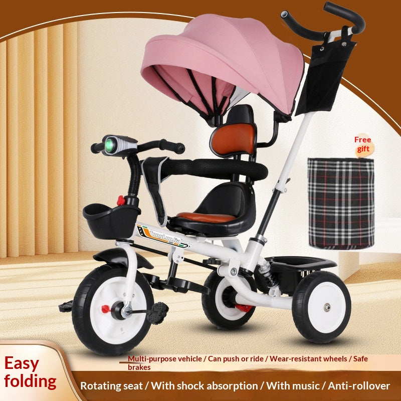 Foldable Kids Tricycle Custom Pedal Bike