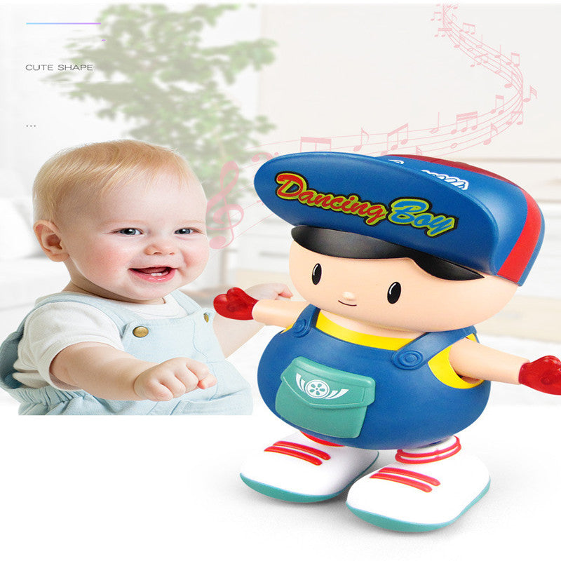 Electric Dancing Big Head Boy Doll Toy