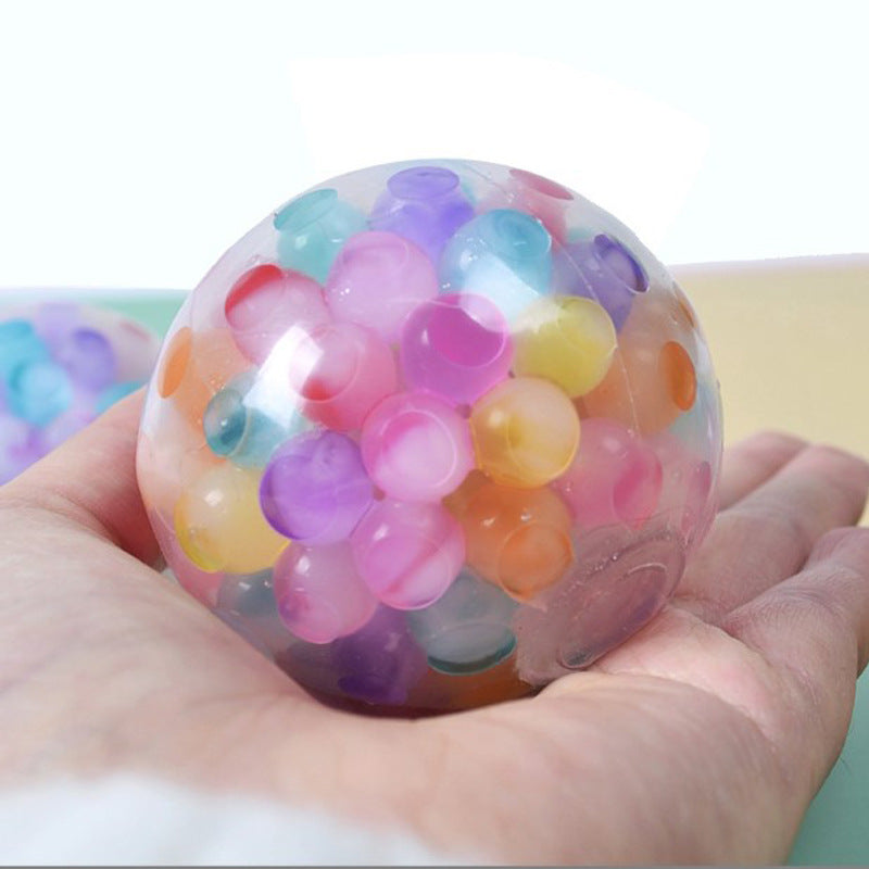 Sam's Toy Soft Rubber Toy Squeezing Toy Rainbow Stress Ball