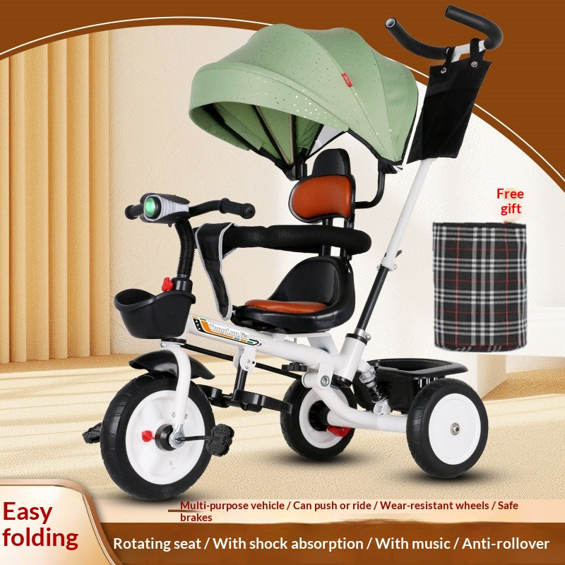 Foldable Kids Tricycle Custom Pedal Bike