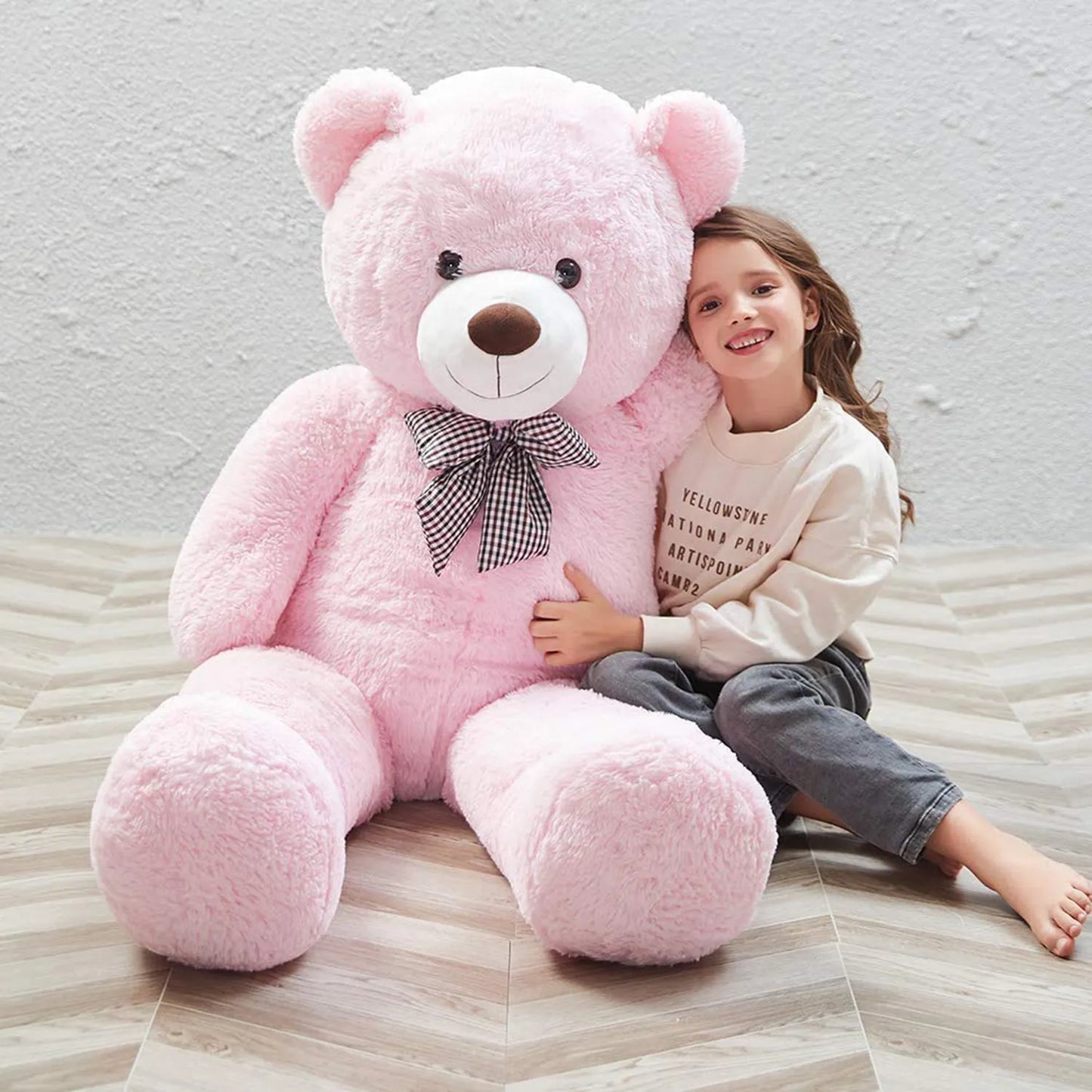 Sam Teddy Bear Plush Soft Toy For Ages 5 Years And Up Girls Gift, 4 feet