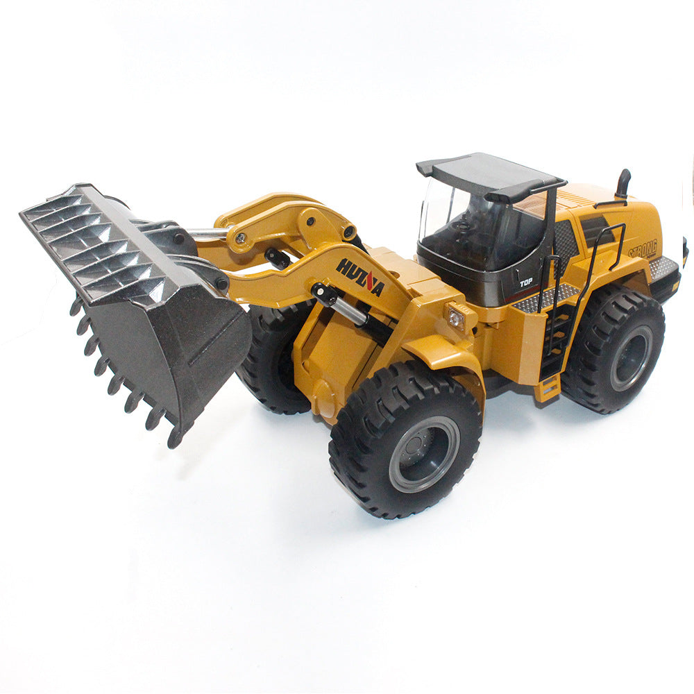 Alloy-Body Bulldozer Remote-Controlled Toy Car For Kids