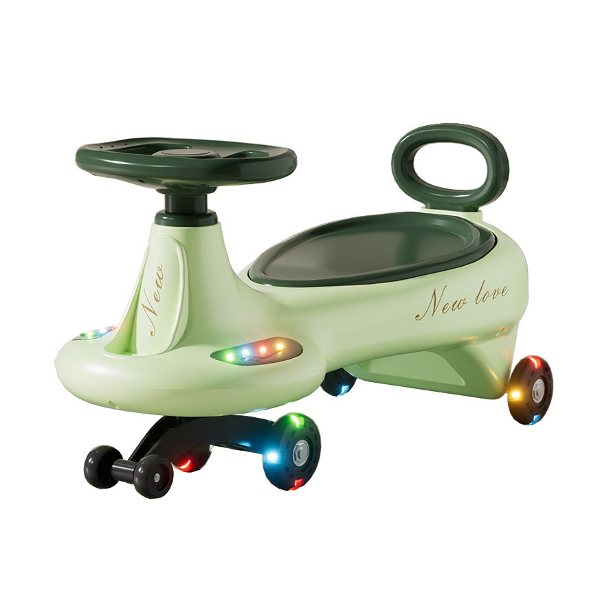 New Kids Four-Wheel Tip-Resistant Rocking Car