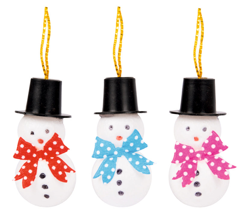 Christmas Snow man 3 pcs X mas Tree Decoration item | Sam's Toy Ahmedabad Gujarat