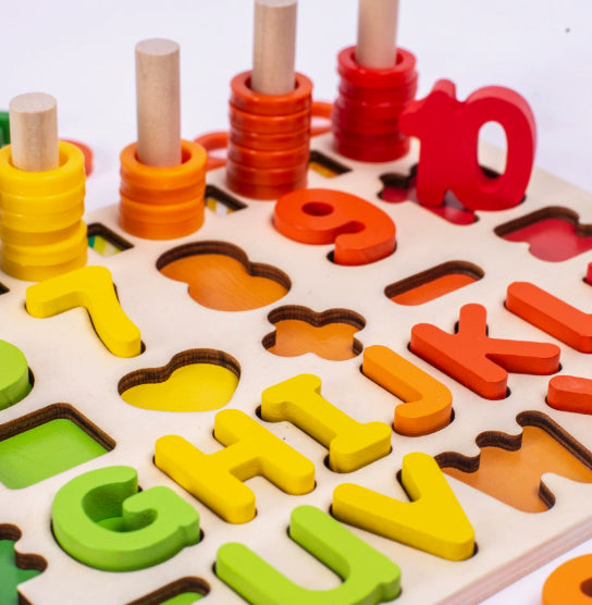 Toddler Toy Number Building Block Puzzle