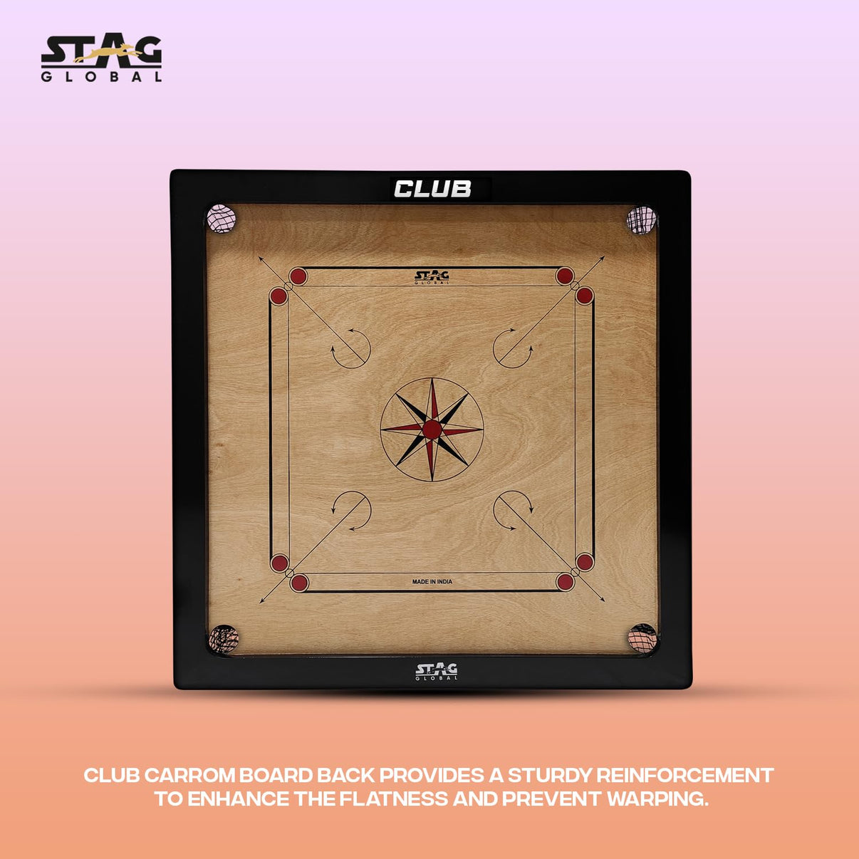 CARROM BOARD WATERPROOF CLUB FULL SIZE | SAMS WORLD GUJARAT