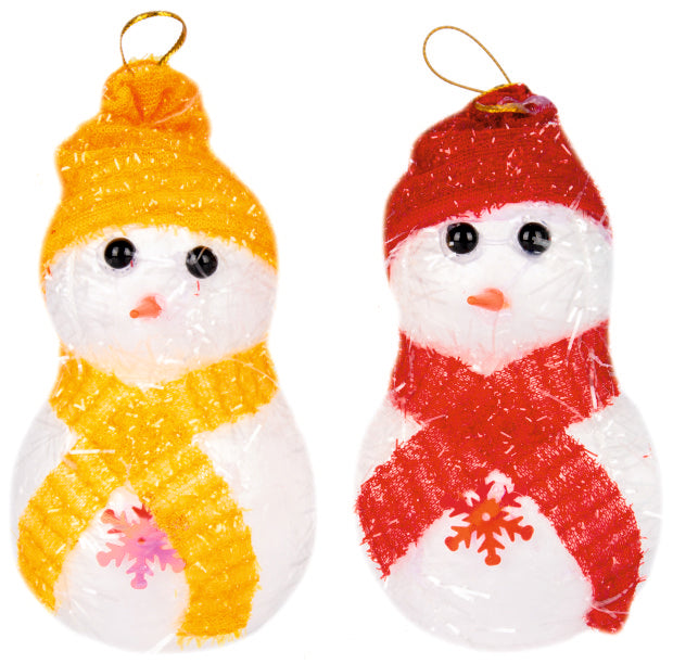 Christmas Snow man 2 pcs X mas Tree Decoration item | Sam's Toy Ahmedabad Gujarat