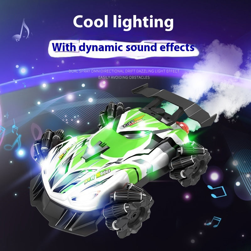 High-speed Light Drift Remote Control Double Spray Children's Toy Car
