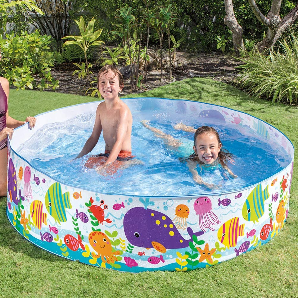 New 6 FEET SNAPSET KIDS POOL BATH POOL TUB, SUMMER WATER FUN BATHING TUB TOY FOR KIDS - 6 FEET X 1.3 FEET