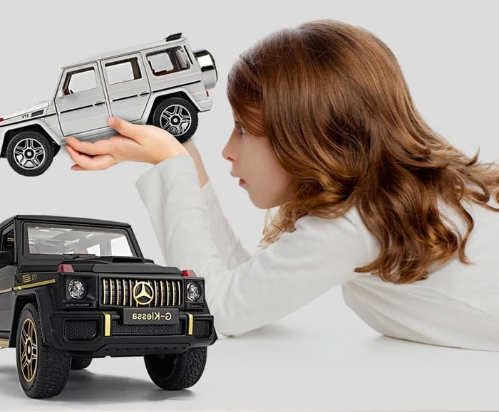 BIG SIZE MERCEDES BENZ G KLESSA G 63 1 24 DIECAST METAL PULLBACK TOY CAR WITH OPENABLE DOORS & LIGHT MUSIC BOYS CAR FOR KIDS BEST TOYS GIFTS TOYS FOR KIDS [SIZE 22CM ] Sam s world