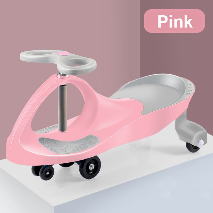 Swing Car Ride On Swivel Scooter Childrens Toy Kids Wiggle Gyro Twist & Go Gift