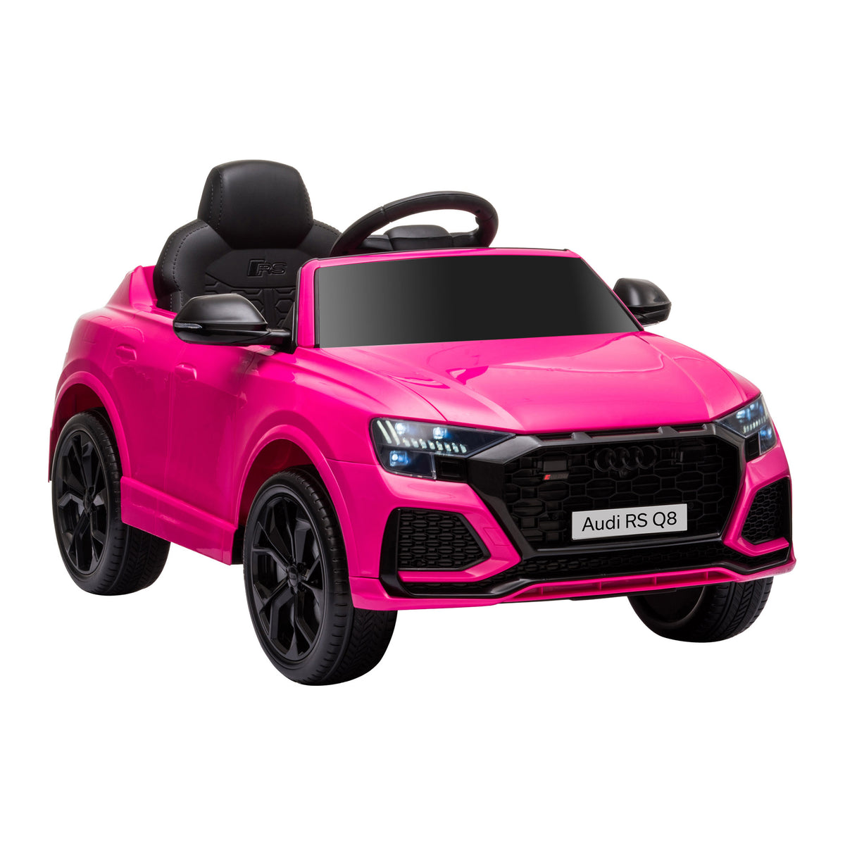 Audi RS Q8 6V Kids Electric Ride On Car Toy W/ Remote USB MP3 Bluetooth Pink