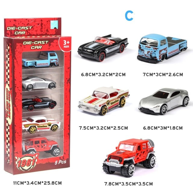 Buy 5Pcs/Set Diecast Simulation 1:64 Mini kids Toy Car Vehicle Sliding Alloy Sports Car Model Set Multi-style Gift Toys For Children - sams toy world shops in Ahmedabad - call on 9664998614 - best kids stores in Gujarat - Near me - discounted prices