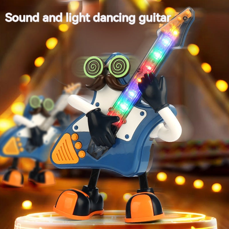 Sams Toy World Electric Dancing Mr Rock & Roll Music Light Swing Saxophone Guitar Dancing Robot Toy