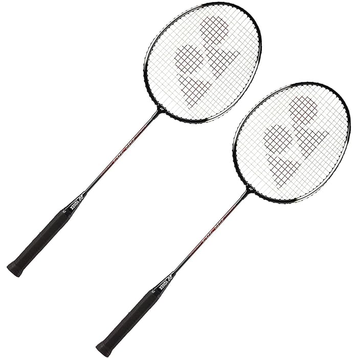 Yonex Aluminium Blend Badminton - Set of 2 Premium Lightweight with High-Durability Racket Perfect for Competitive P Racquet with Full Cover at Sam's