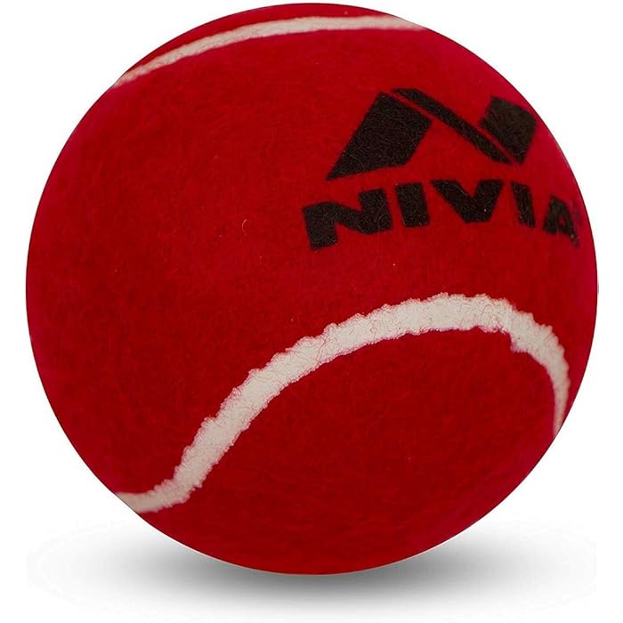 Nivia Rubber and Covered with Woollen Felt Light Weight Cricket Tennis Ball (Yellow) - Pack of 1 Ball | available Sams Toy Ahmedabad