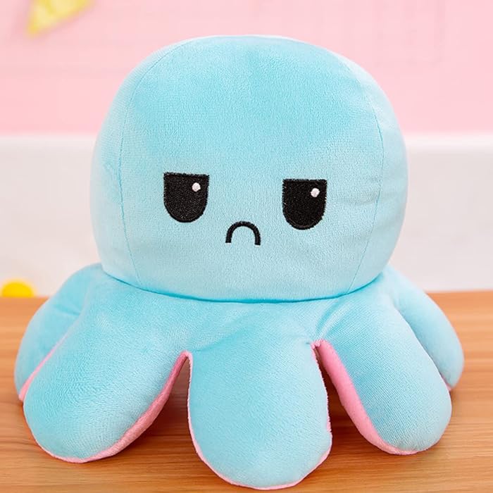 Double-Sided Flip Octopus Doll Soft Reversible Octopus Stuffed Animals Doll Cute Octopus Plush Toys | Sam's Toy World