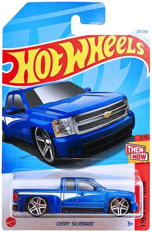 Hot Wheels Chevy Silverado Then and Now for Ages 3 and Up (Blue)