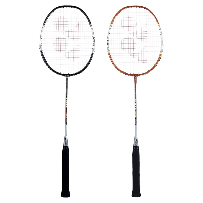 YONEX ZR 100 Light Aluminium Badminton Racquet with Full Cover (Black & Black, Made in India) Set of 2 | Sam's Toy World Stores Ahmedabad